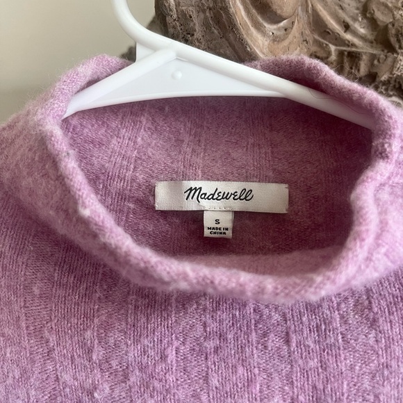Madewell Turtleneck Sweater - Lavender - S - Picture 3 of 4